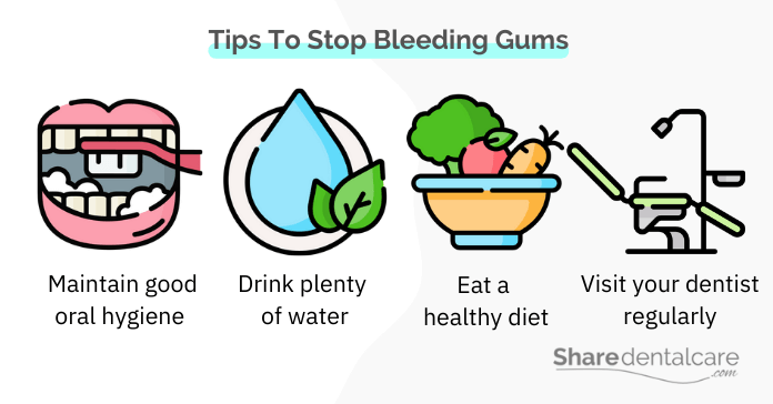Home care tips to stop bleeding gums after quitting smoking